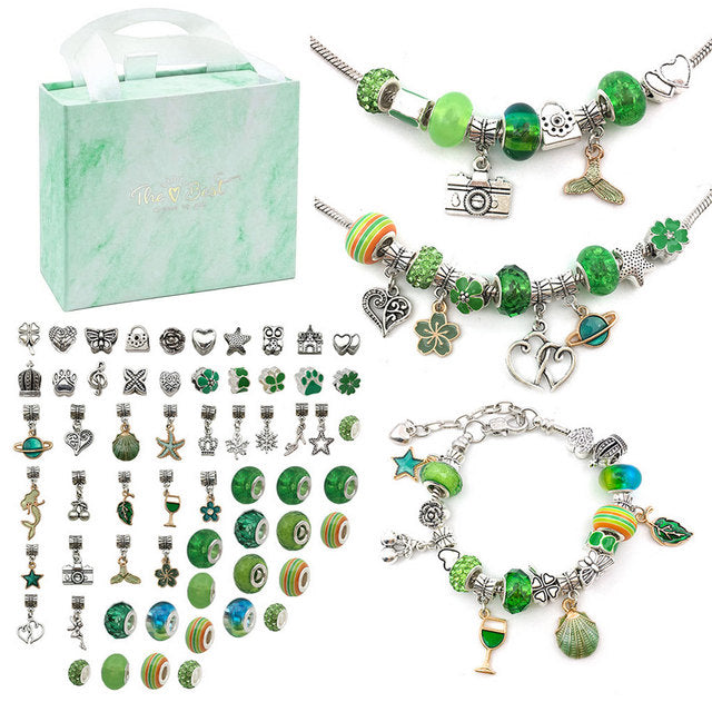 "Radiant Creations: 112 PCS DIY Christmas Jewelry Charm Kit"