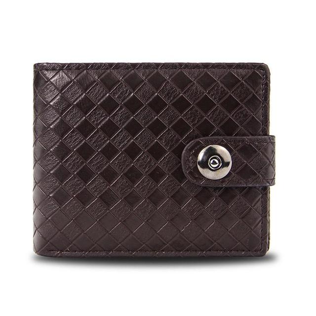 CASUALATTE™  Men's Retro Woven Pattern Leather Wallet