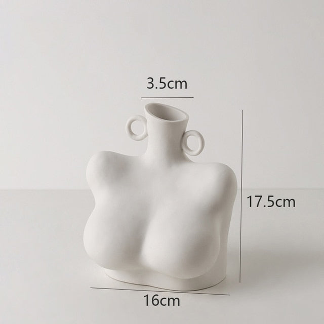 SCULPTURE™  Elegance Embodied: Home Décor Sculpture Ceramic Vase