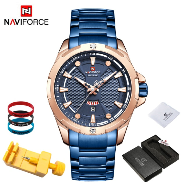 NAVIFORCE™ Stainless Steel Analog Men's Watch