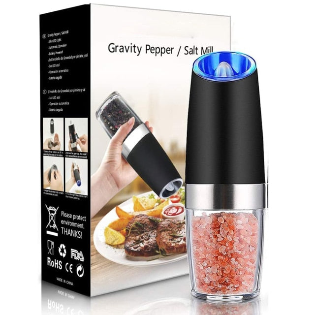 MLID™  Electric Pepper Mill Stainless Steel Set