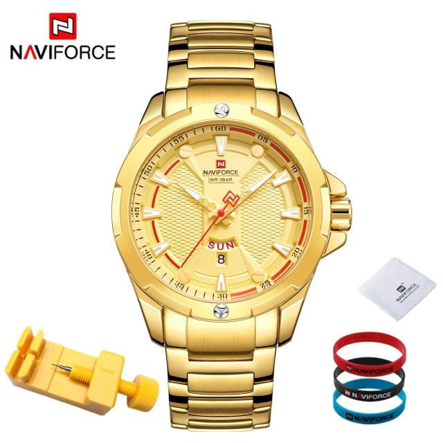 NAVIFORCE™ Stainless Steel Analog Men's Watch