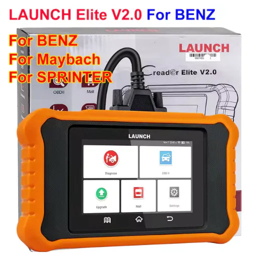 X431 Elite 2.0 Full-System Car Diagnostic Tool - OBD/OBD2 Scanner with Active Test, ECU Coding, and Free Updates