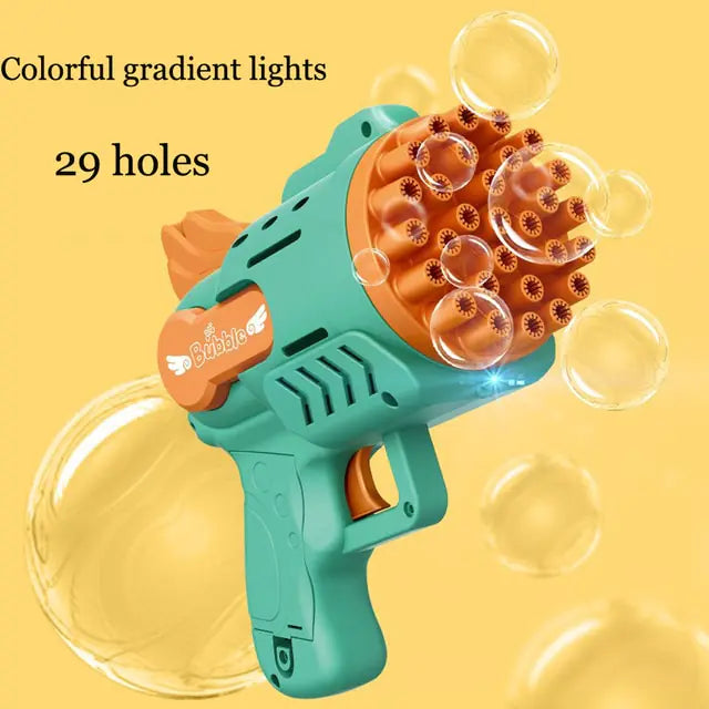 Bubble Gun LED Light Blower – Sparking Bubbly Fun for All!