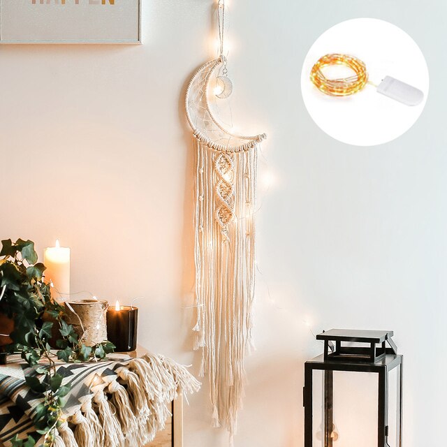 "Heavenly Elegance: Angel Wings Woven Hanging Décor"