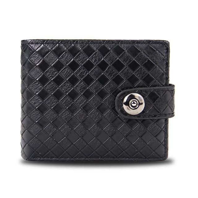 CASUALATTE™  Men's Retro Woven Pattern Leather Wallet