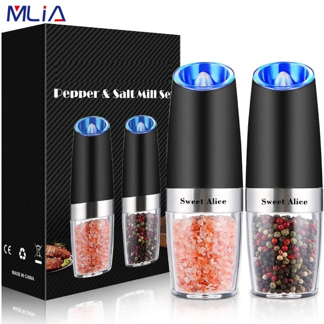 MLID™  Electric Pepper Mill Stainless Steel Set