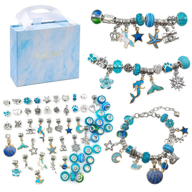 "Radiant Creations: 112 PCS DIY Christmas Jewelry Charm Kit"