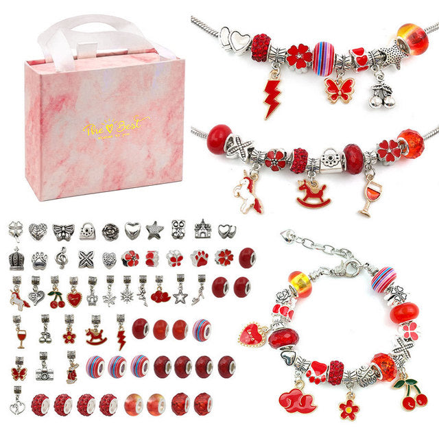 "Radiant Creations: 112 PCS DIY Christmas Jewelry Charm Kit"