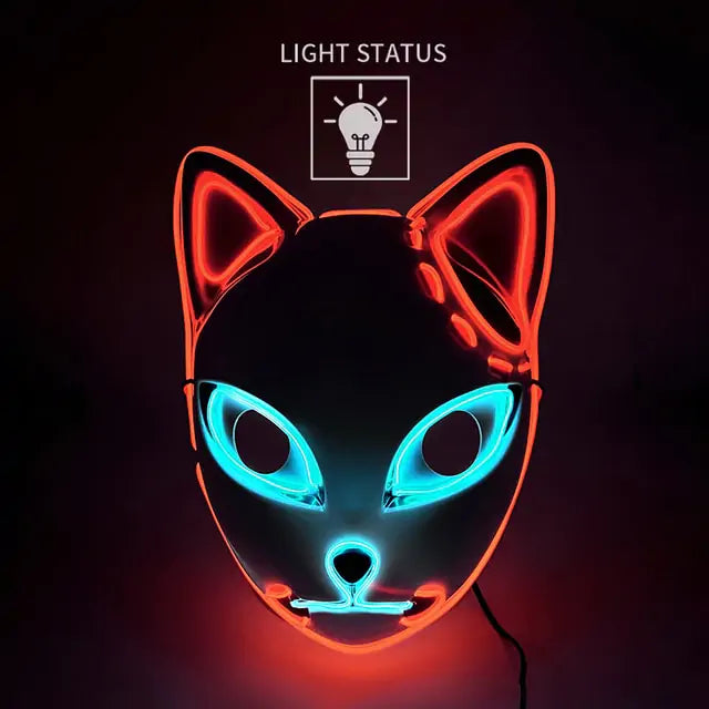 ANDA™ Halloween LED Glowing Cat Face Mask!