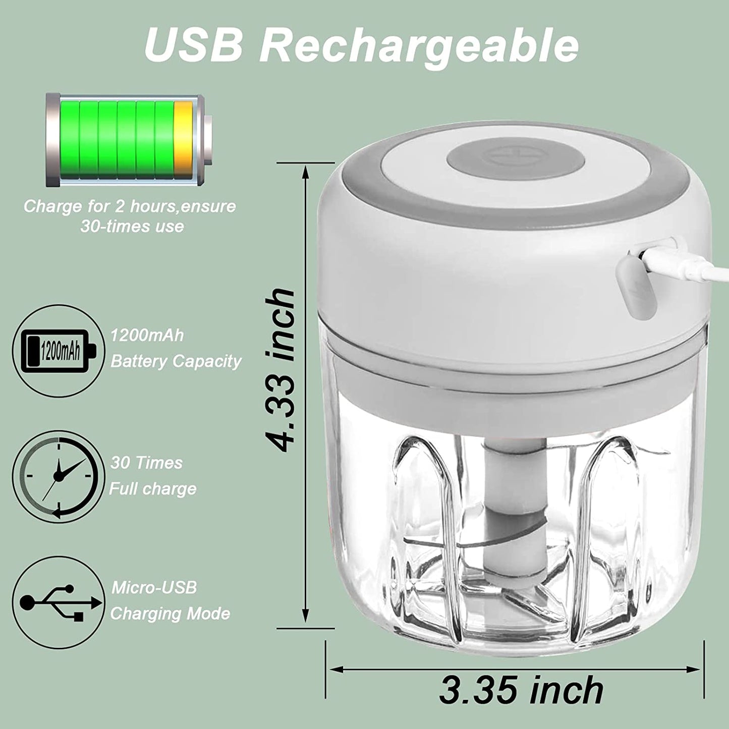 "SwiftChop Mini Electric Garlic Chopper: Your Culinary Companion"