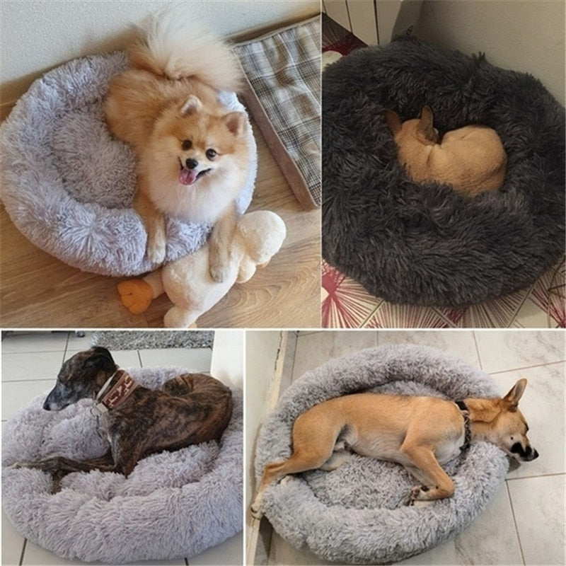 "LuxuryPaws™ Plush Haven Bed for Large Breed Pets"