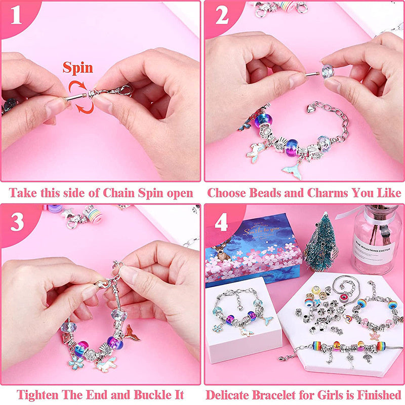 "Radiant Creations: 112 PCS DIY Christmas Jewelry Charm Kit"