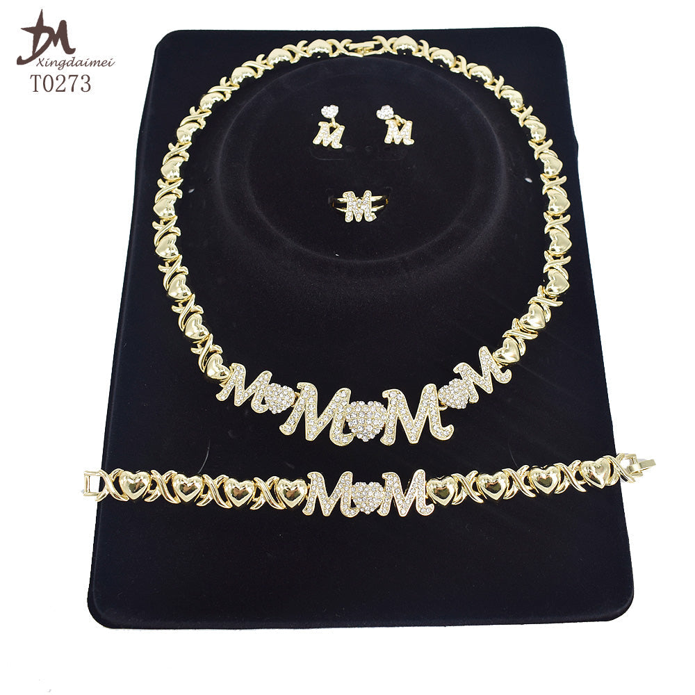 "Eternal Love:Plated MOM Jewelry Set"