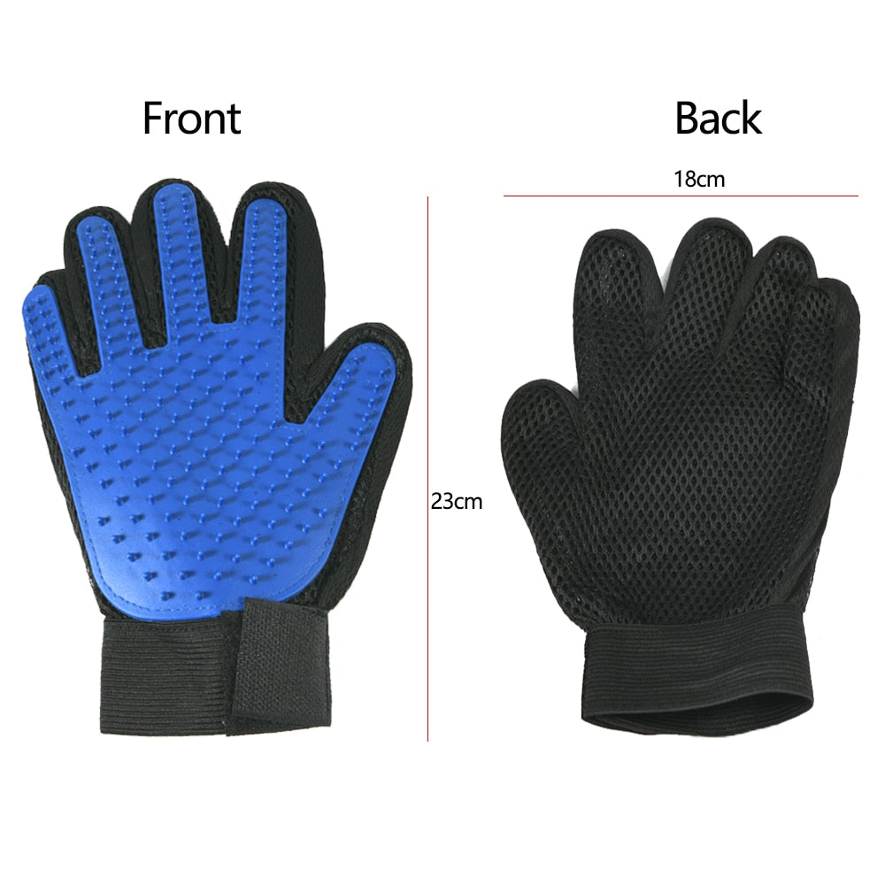 "Glovetouch™ Pet Massage and Grooming Gloves"