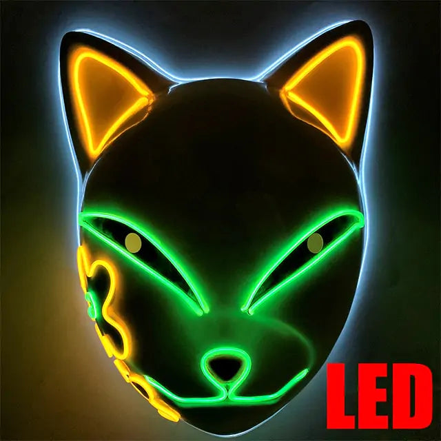 ANDA™ Halloween LED Glowing Cat Face Mask!