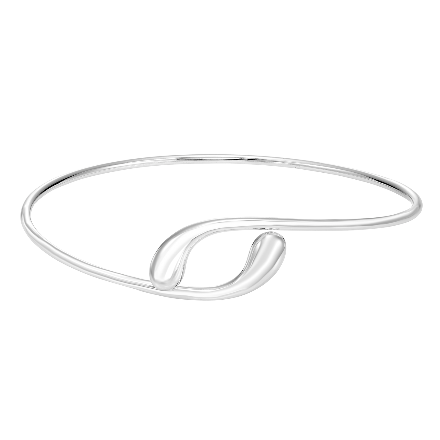 EXELAND™  Silver Swirl Cuff Bracelet