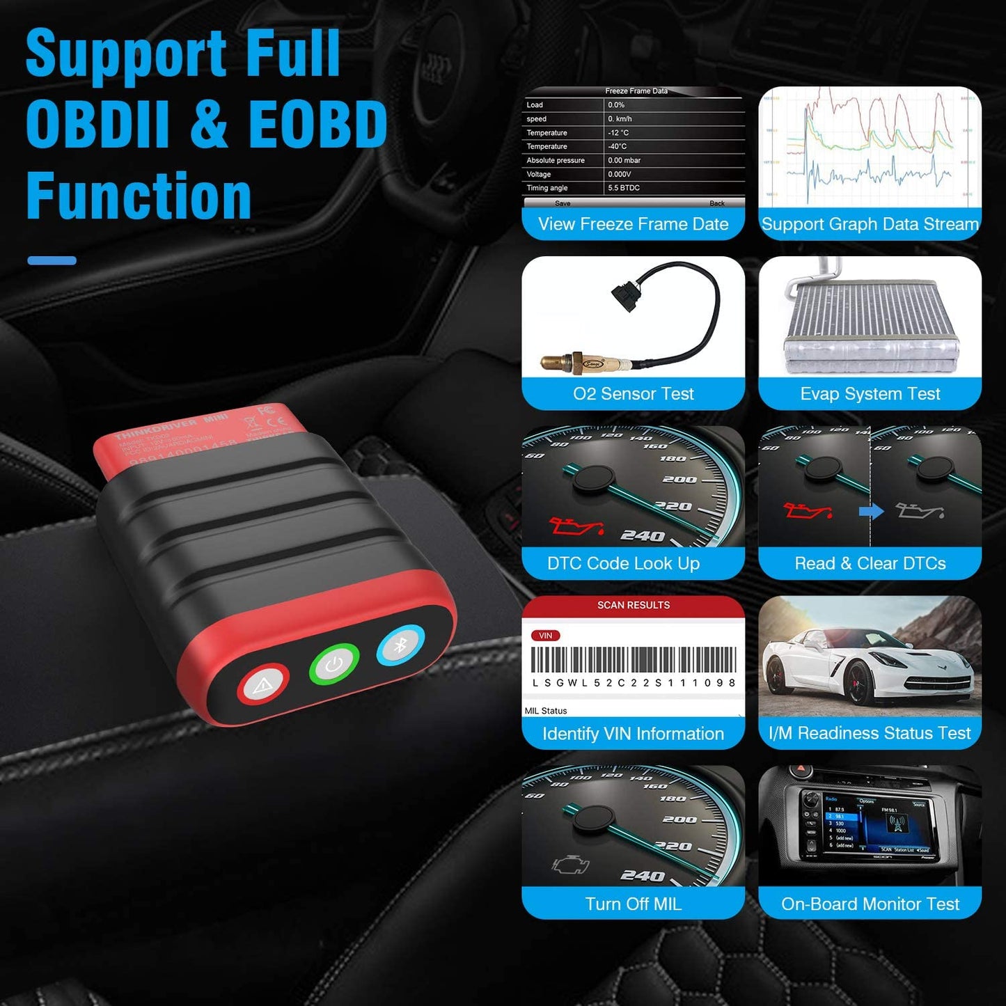 THINKCAR™ ThinkSafe OBD2 Bluetooth Scanner - Your Ultimate Car Diagnostic Companion