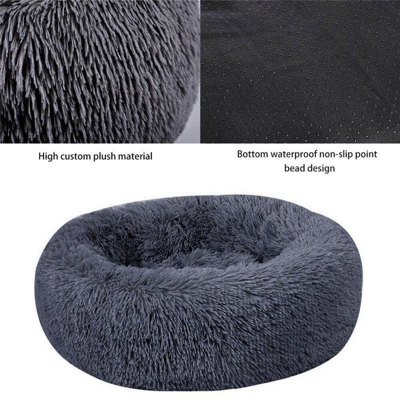 "LuxuryPaws™ Plush Haven Bed for Large Breed Pets"