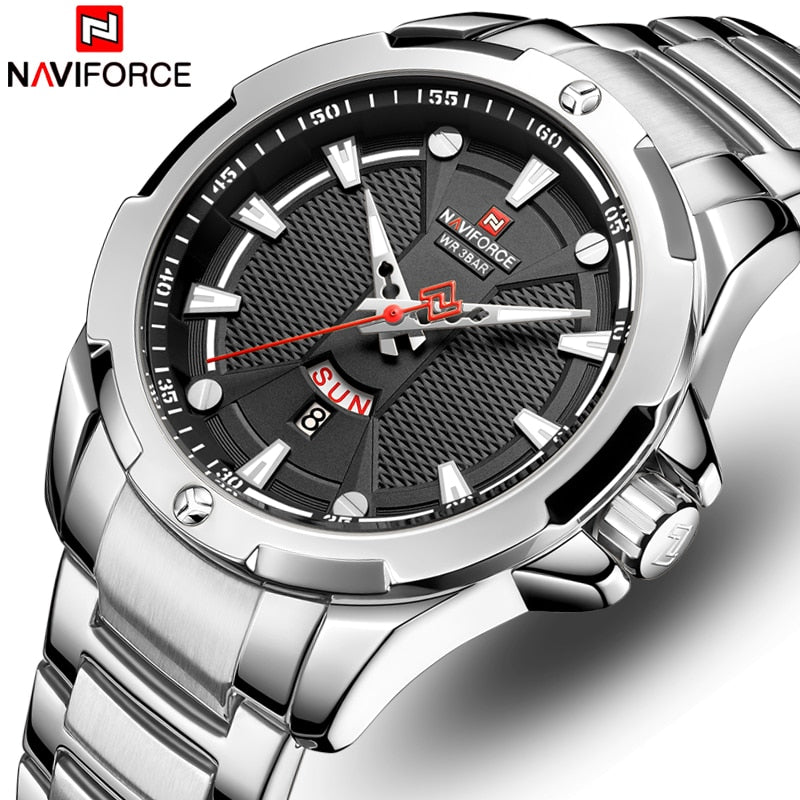 NAVIFORCE™ Stainless Steel Analog Men's Watch