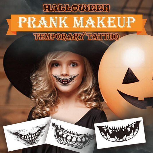 "Halloween Costume Tattoo Artistry Set - 10-Piece Halloween Makeup Stickers"