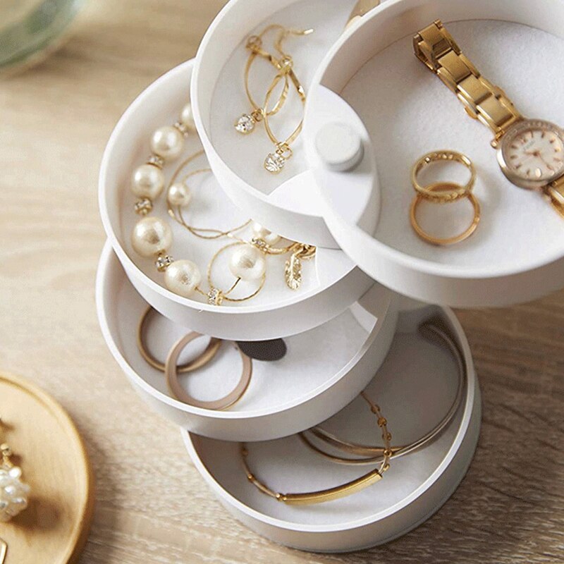 "Nordic Luxe Rotating Jewelry Oasis"