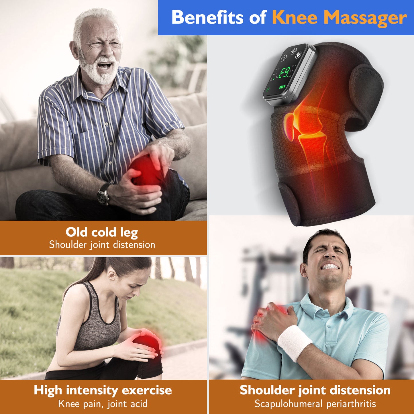 MeDTHeR™  Knee Heating Massager