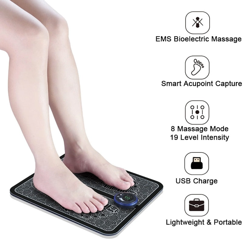 Step Bliss: Electric EMS Foot Massager Pad