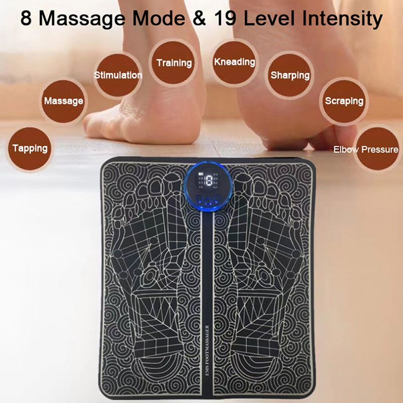 Step Bliss: Electric EMS Foot Massager Pad