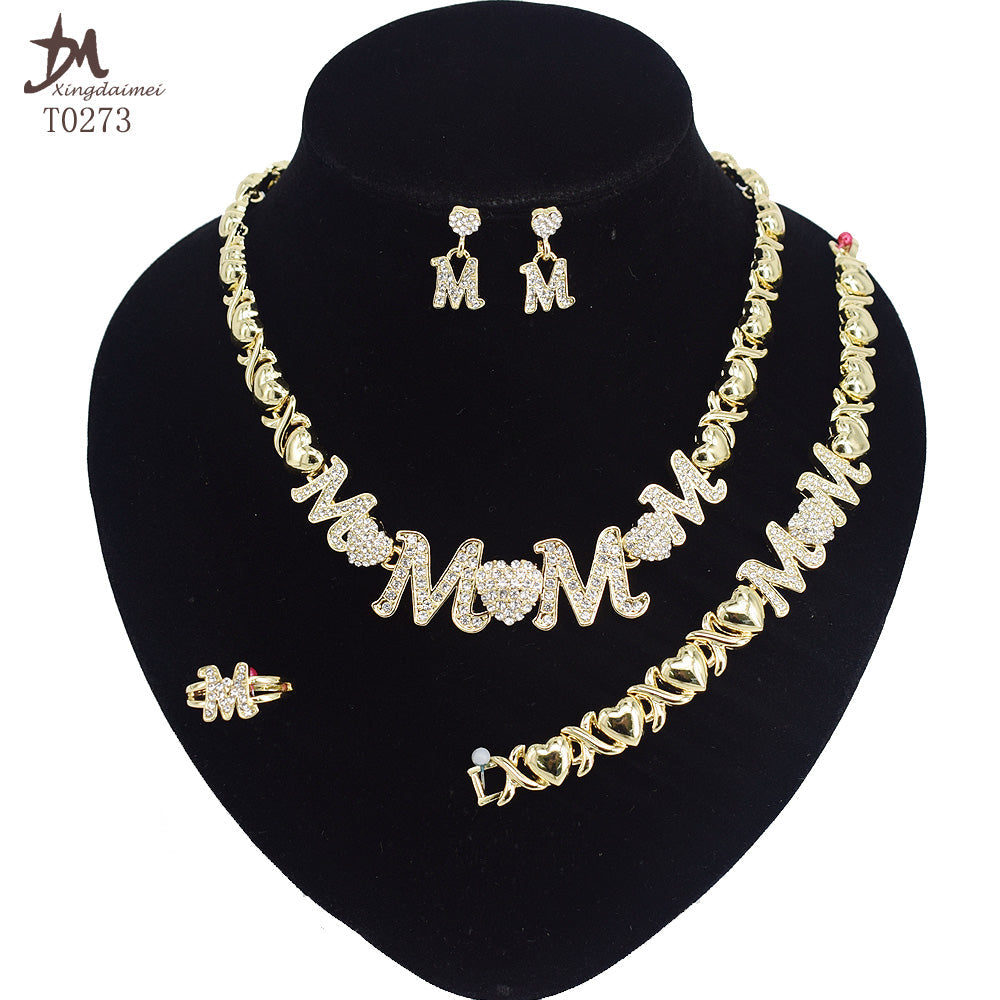 "Eternal Love:Plated MOM Jewelry Set"