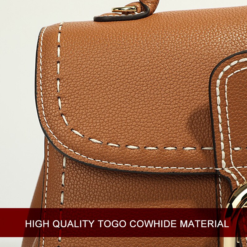 LINDA & VOICKY™  Togo Cowhide Women Handbag