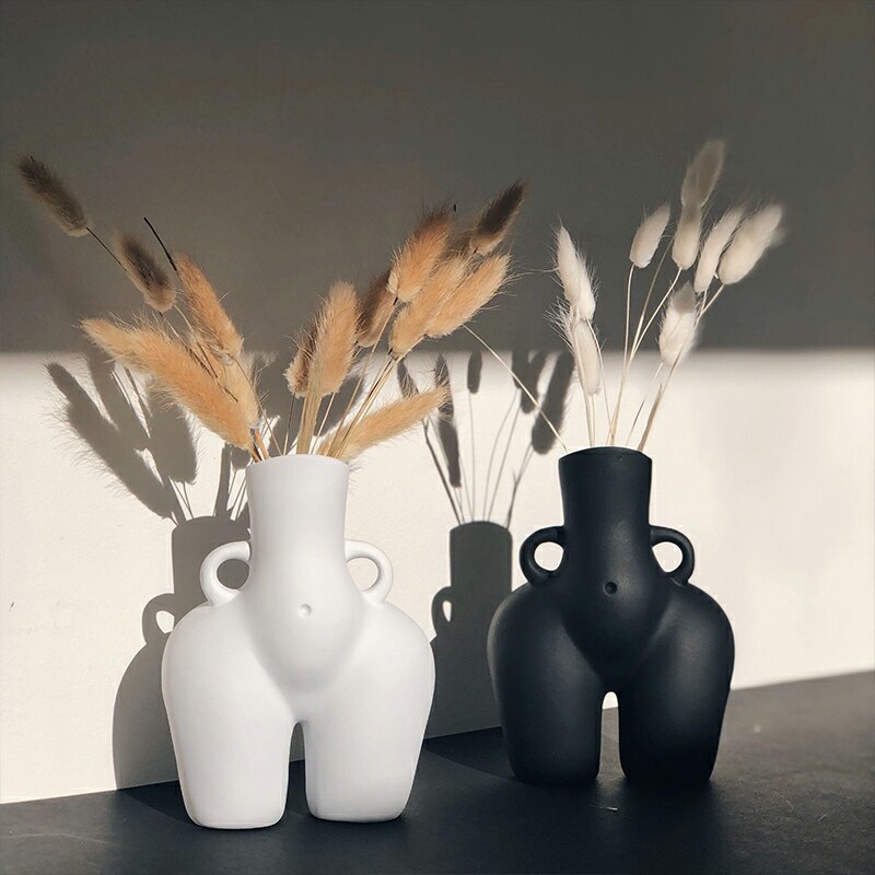 SCULPTURE™  Elegance Embodied: Home Décor Sculpture Ceramic Vase