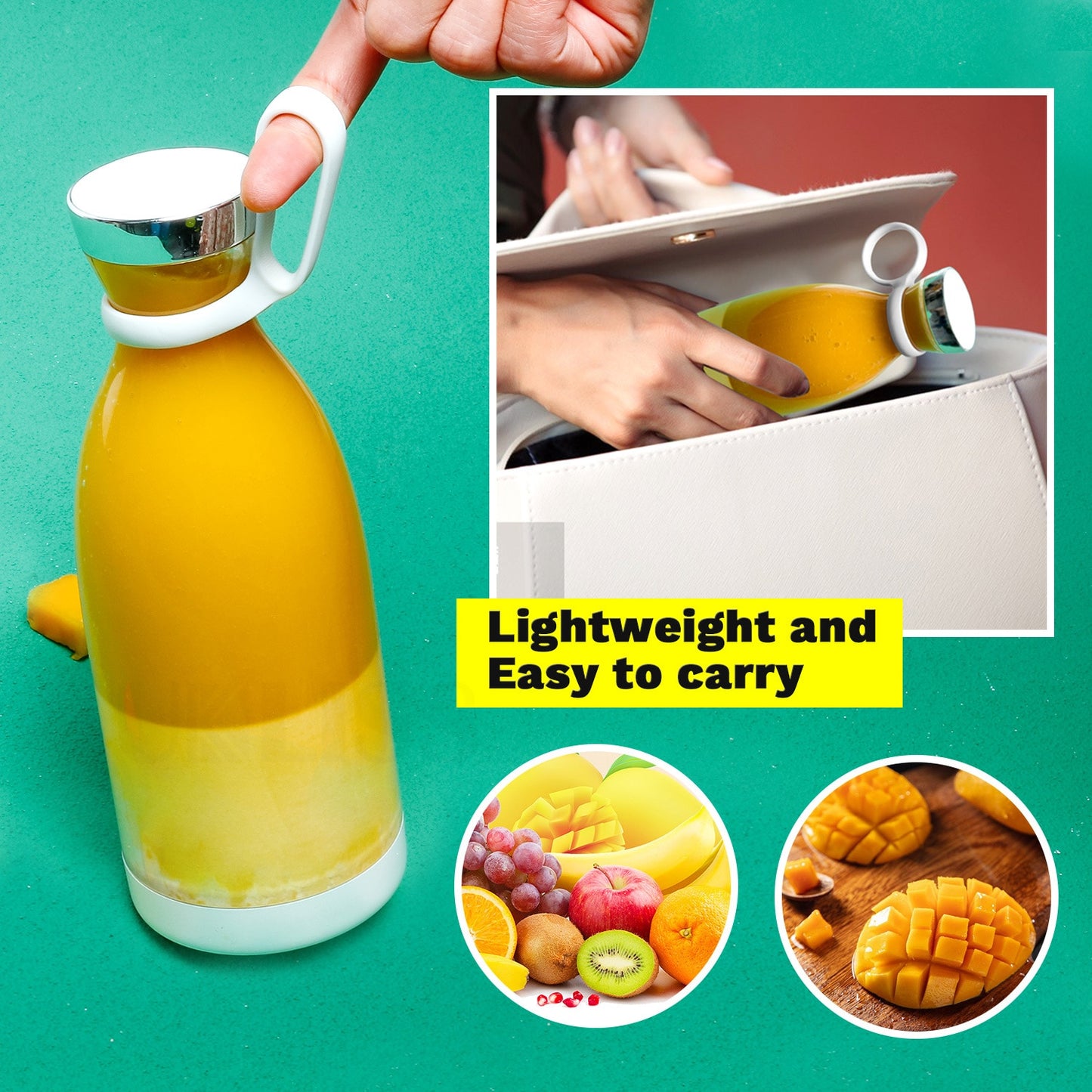 FRESHJUISE™  Blend & Go:Portable Mixer Processor