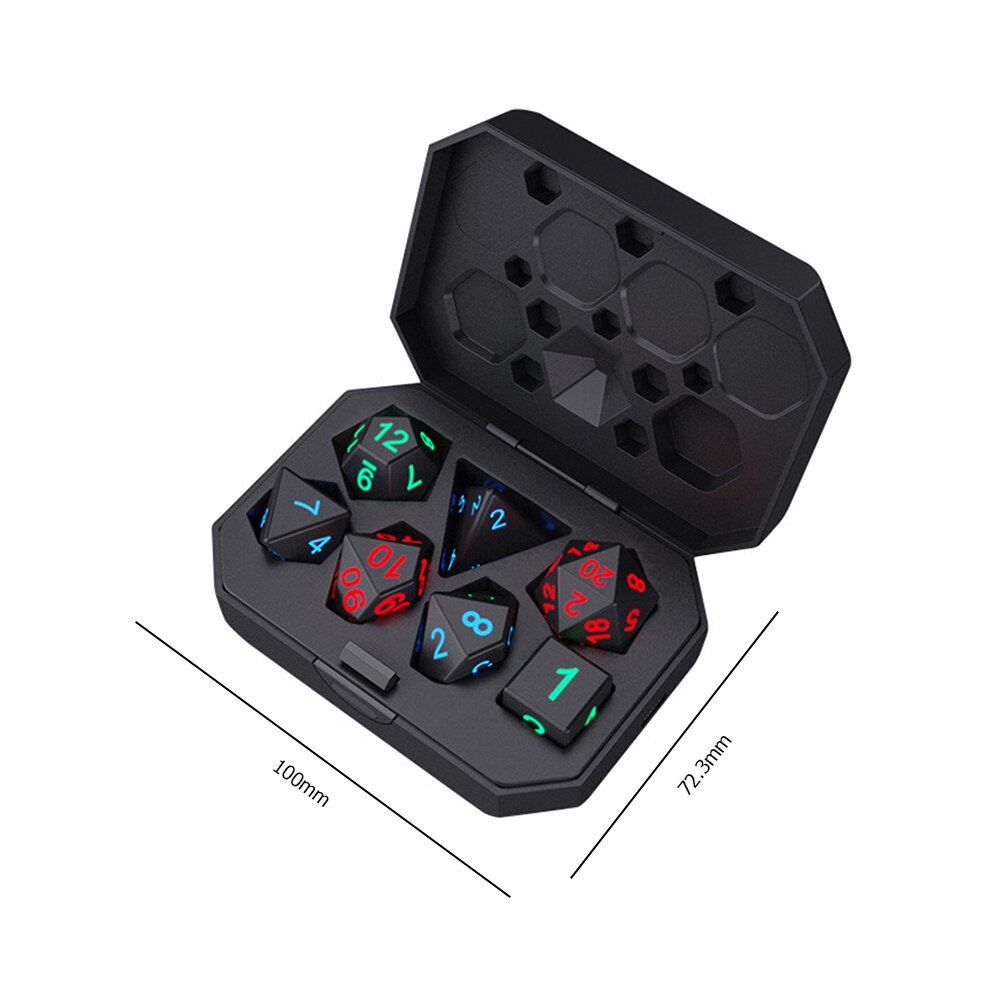 EnchantedGlow™ Electronic Luminous LED DND Dice Set