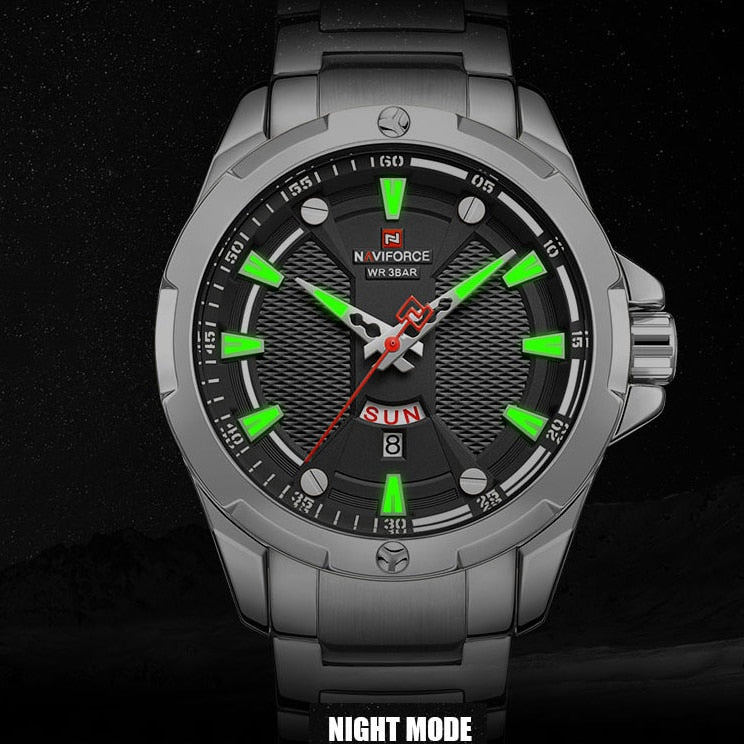 NAVIFORCE™ Stainless Steel Analog Men's Watch