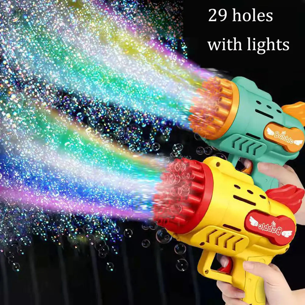 Bubble Gun LED Light Blower – Sparking Bubbly Fun for All!