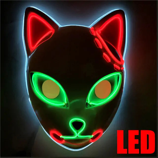 ANDA™ Halloween LED Glowing Cat Face Mask!