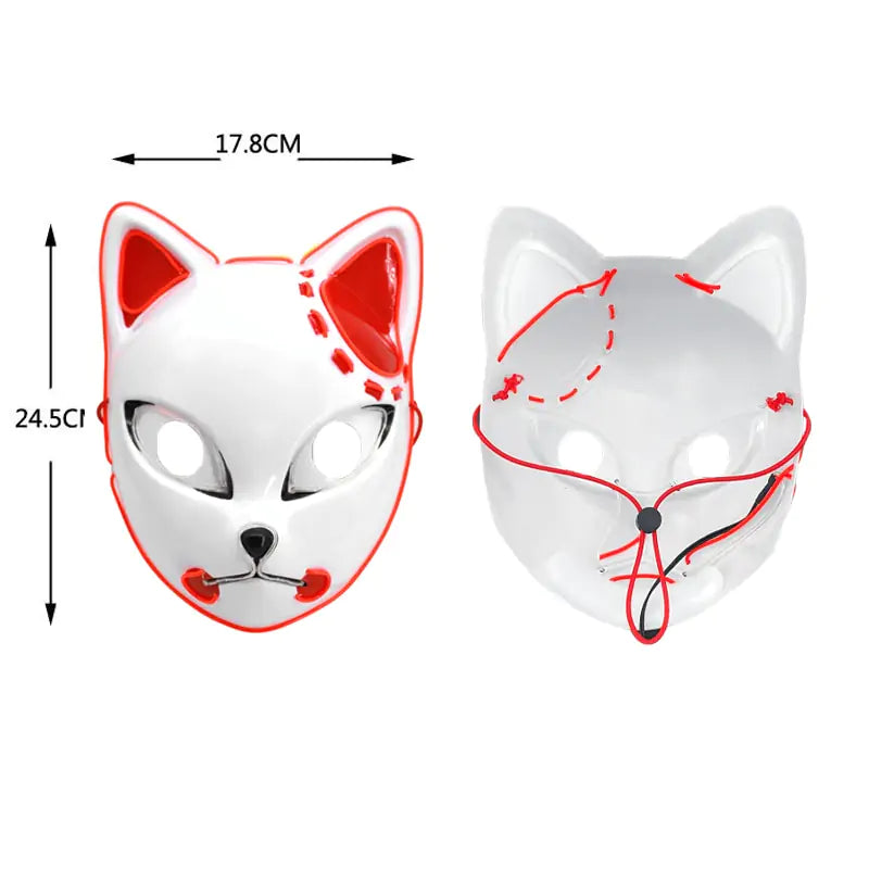 ANDA™ Halloween LED Glowing Cat Face Mask!