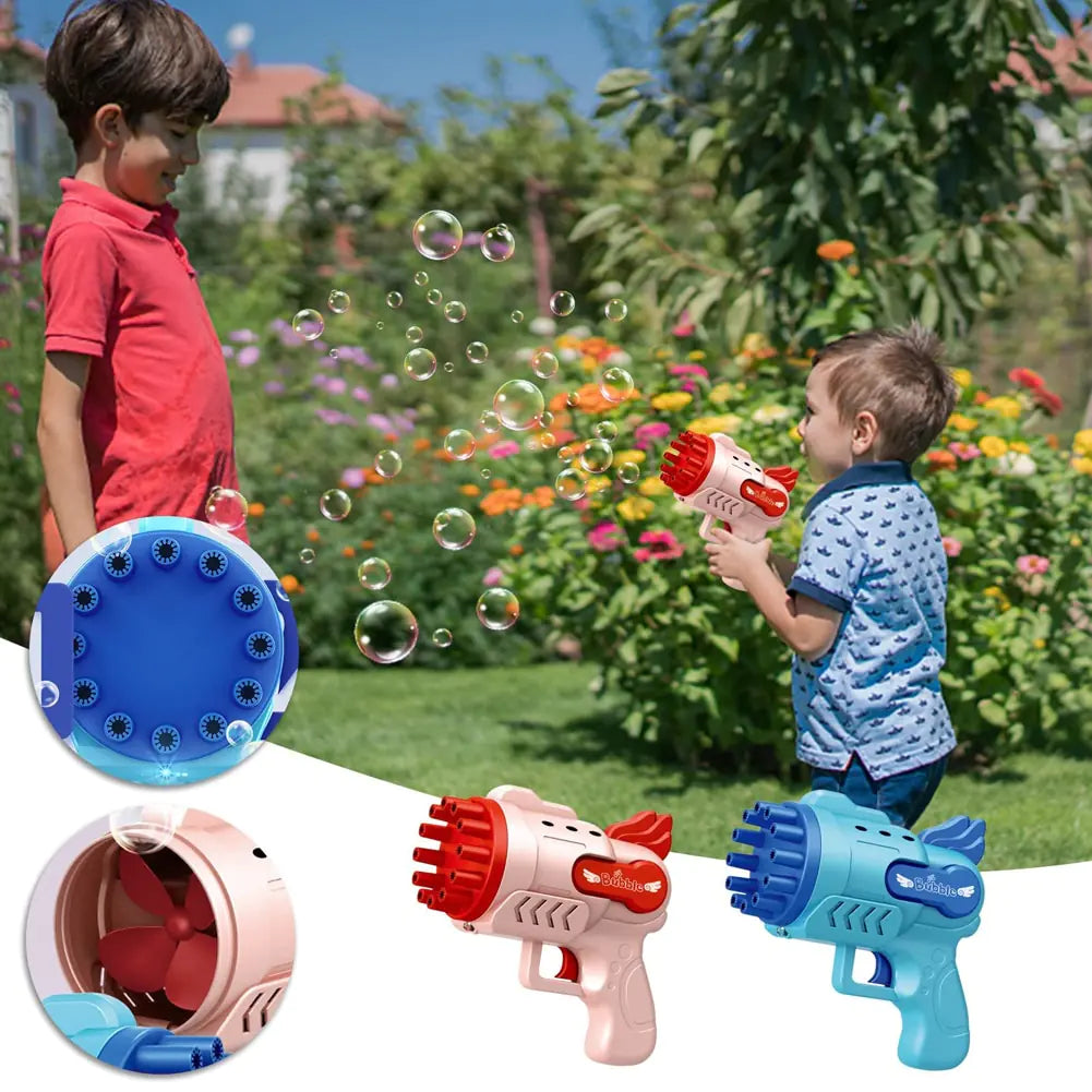 Bubble Gun LED Light Blower – Sparking Bubbly Fun for All!